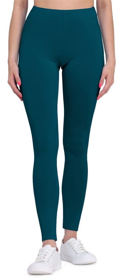 Bellivalini BLV-BLV50-147-LE Dames Leggings - Sport - Vrijetijdsbroek - Lang - Viscose - Sporbroek - Yogabroek - Smaragdgroen - S