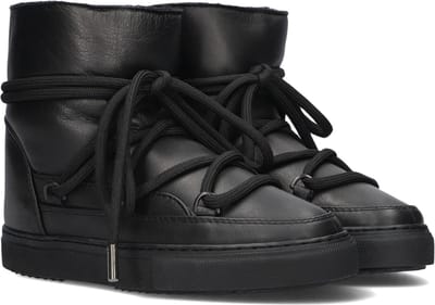 Inuikii Full Leather Vachtlaarzen - Warme Laarzen - Dames - Zwart - Maat 37