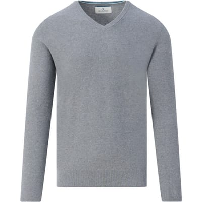 The BLUEPRINT Premium Trui V-hals Heren Grijs