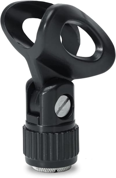 Microfoon Klem - Microfoon Houder - Opnemen Geluid - Verstelbare Hoek - 22-24 mm - Zwart