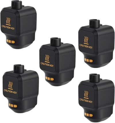 Dailygoods- Siliconen Sokken Hittebestendig tot 300 °C - 3D-printer Hotend - Siliconen Covers - 5-delige Set - Effectieve Warmte-isolatie - Hotend Cover
