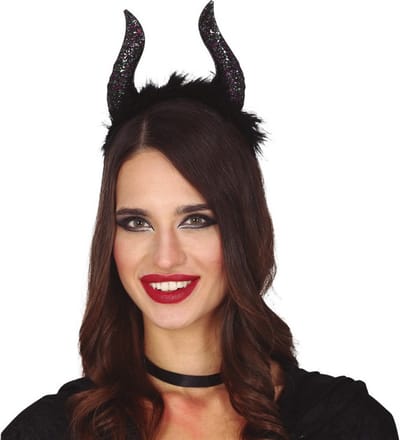 Fiestas Halloween/horror verkleed diadeem/tiara boze heks/stiefmoeder - kunststof - dames/meisjes