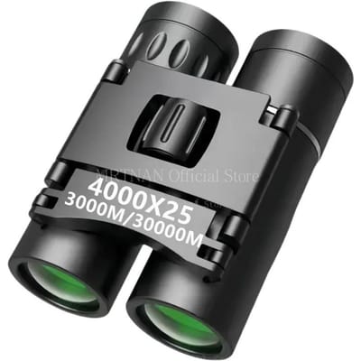 4000x25HD 3000M Lange Afstand Verrekijker Telescoop,BAK4 FMC Optiek,Opvouwbare Mini Draagbare Telescoop,Voor Jagen,Kamperen,Wandelen