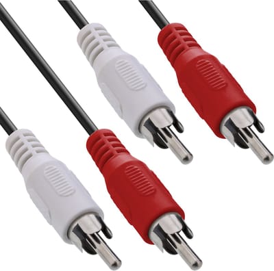 InLine® Cinch kabel, 2x Cinch, male / male, 5m