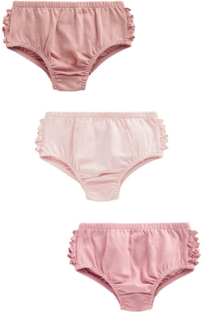 Next - Meisjes - 100% katoenen babyslipje set van 3 - Roze