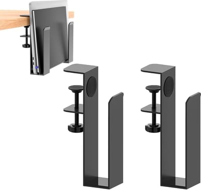 Unyqoos® Verstelbare hangende laptophouder voor efficiënt gebruik van uw werkruimte