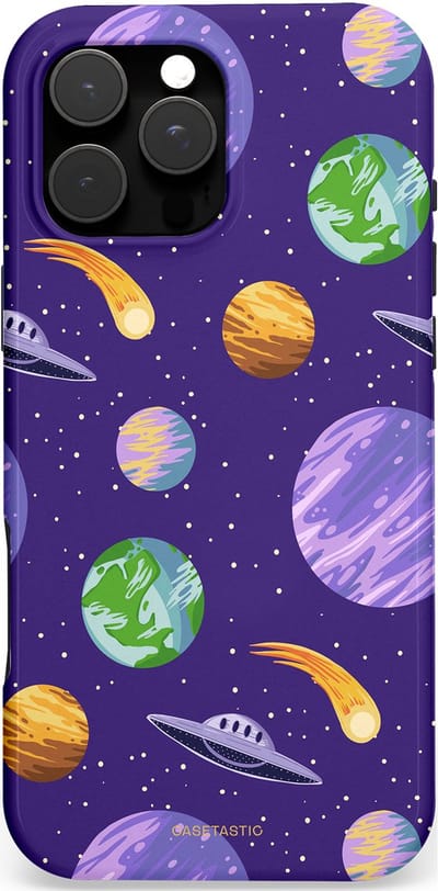 Casetastic Hoesje Geschikt voor Apple iPhone 16 Pro Max Magsafe - Stijlvolle Beschermende Duo-layer Case - Ufo verkeer