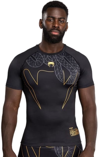 Venum Serpenti Rash Guard Zwart Zilver Goud - XL