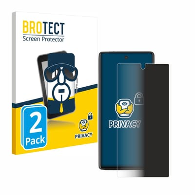 BROTECT - privacy screenprotector voor Google Pixel 6a - Folie Beschermfolie Blauwlichtfilter 2 Stuks