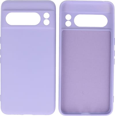 Hoesje Geschikt voor de Google Pixel 8 Pro - Fashion Backcover Hoesje - Colorful Telefoonhoesje - Paars