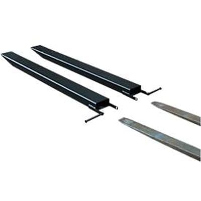 Vorkverlenging voor transportwerktuigen, open uitvoering, L 1600 x B 80 x 40 mm, zwart