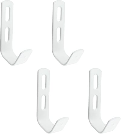 Ladder Haken - Stapelbed Beugels - Veilige Toegang - PVC Gecoat Ijzer - 4 Stuks - Wit