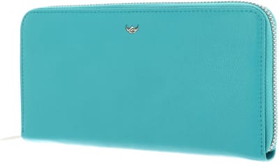 Golden Head Leren portemonnee Madrid RFID Protect RV-Damenbörse 2822 Türkis turquoise