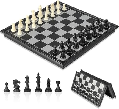 Classic Line Houten Domino Spellen met 28 Dubbele Domino's, Bordspel voor Kinderen van 6 Jaar en Oudere, Educatief Spel voor 2-4 Spelers met Bouwkits