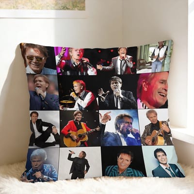 C-Cliff Richard Kussenhoes Print Kussenhoes Mode Kussensloop Voor Bank Huisdecoratie 40x40cm
