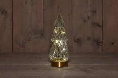 Anna's collection - B.O.T. Tree Glass 10X23,5 cm Clear With Golden...