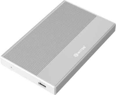 Switss® - 2,5 inch HDD/SSD Behuizing - USB-C & USB-A - UASP SATA III - 4TB - Silver