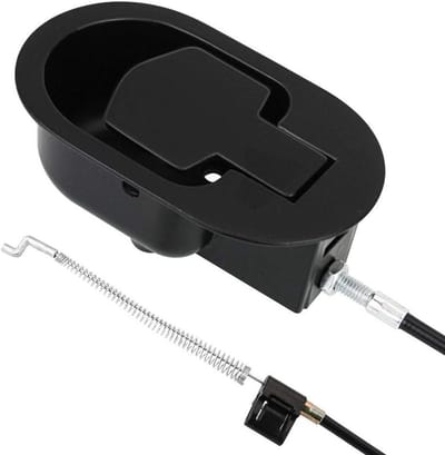 Vervangende Aluminium Handgreep voor Ligstoel, Met Ontgrendelingshevel, Veer en Kabel voor Optimale Functionaliteit