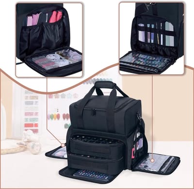 Grote Nagellak Organizer voor 80 Flessen met Ruimte voor Nagellamp en Gereedschap opbergvakken