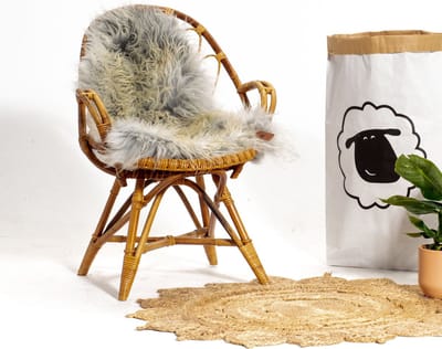 SHEEPY® | Schapenvacht | Sedá (Grijs) XL (110-115cm) - Sheepy.cc