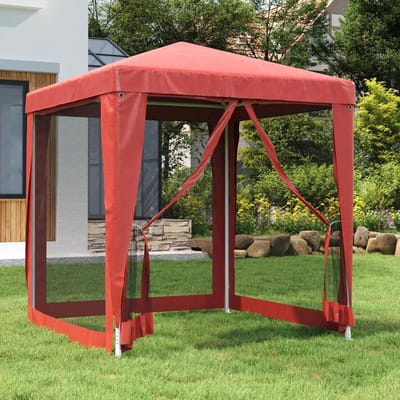 Feesttent - Outdoor Tent - Feest Buiten - Waterdicht HDPE - 2x2 m - Rood