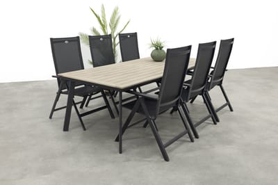 Hartman Napoli/Vigo 230x100 cm. verstelbare tuinset 7-delig