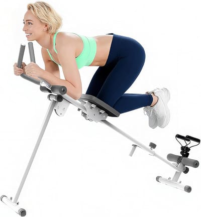 Dailygoods- Roeitoestel 4-in-1 - Inklapbare Roeimachine/Beenpersmachine - Fitnessapparaat voor Thuis - Indoor Toestel - Max. 120 kg Belastbaar - Comfortabele Rugleuning