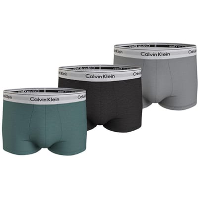 Calvin Klein Kleurblok Letter Jacquard Comfortabele Boxer Briefs 3-Pack Heren Ondergoed Veelkleurig NB2380A-M8O S black