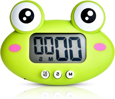 Schattige Cartoon Dieren Digitale Countdown Timer met LCD Display en Magnetische Bevestiging voor Koken en Bakken, Inclusief Aan/Uit Schakelaar en Kindvriendelijk Ontwerp