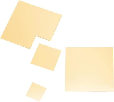 Ruit Plakspiegels - Set van verschillende spiegels - Gouden Spiegeltegels voor Muurdecoratie - Zelfklevende Decoratieve Spiegels voor Woonkamer en Slaapkamer - Goud