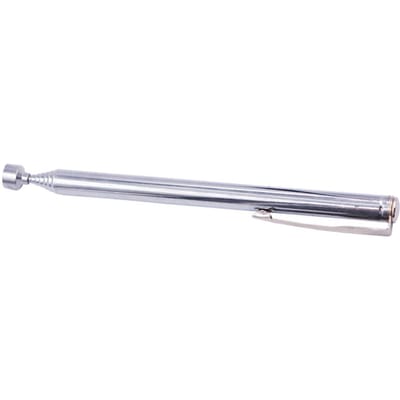 Outil de ramassage magnétique en métal, tige d'aspiration puissante, style stylo, outil de ramassage magnétique pour la maison et le bureau argenté