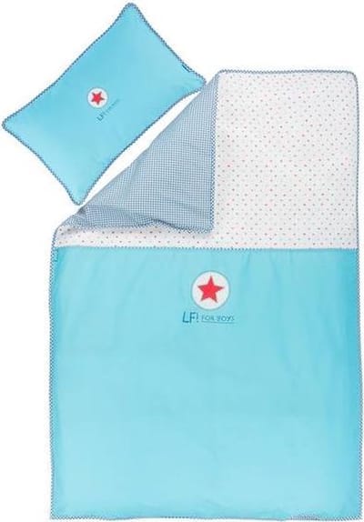 Lief! Boy - Dekbedovertrek - 100x135 cm + 1 kussensloop 40x60 cm - Blauw