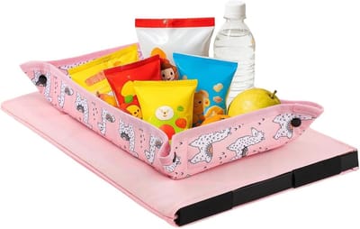 Vliegtuig Dienbladhoes - Reis Organizer - Hygiënisch Eten - Antislip Tablet Houder - 44 x 30 cm - Alpaca