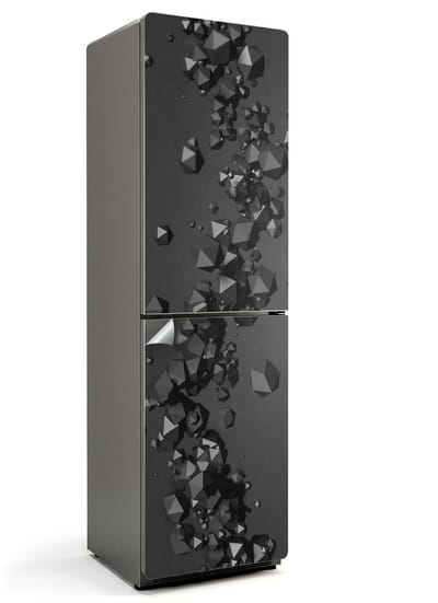 WALLFLUENT Koelkaststickers - Abstracte vormen - 60 x 205 cm - Zelfklevend