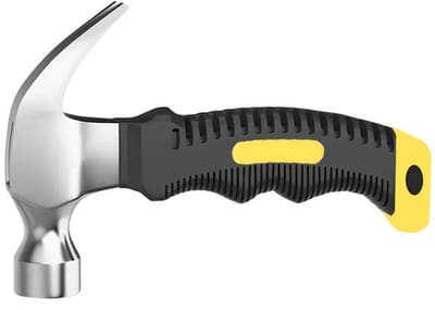 Klauwhamer - Hamer-Ergonomische Handgreep - Zwart - DIY-Mini hamer voor het vastspijkeren van muren-comfortabele hamer-korte hamer met antislip handvat