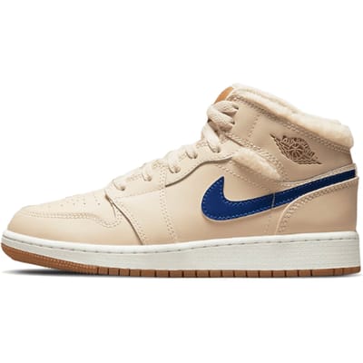 Air Jordan 1 Mid Fleece Pearl White (GS)