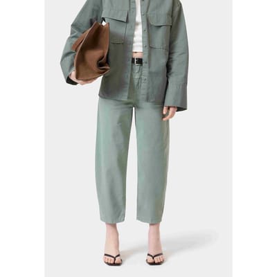 Closed Stover-x Faded Green Maat: W25L34 | Wijde Broeken Outlet | Dames | Groen