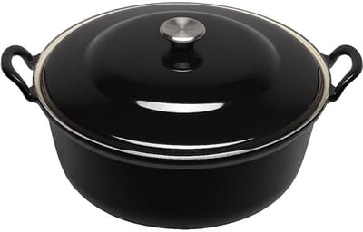 Le Creuset Faitout Braadpan - 2,4 l - Ø 24 cm - Ebbenzwart