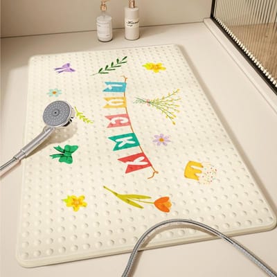 Badkamer Antislip Mat Douche Kinderbadkamer Voetkussen Anti-val Zuignap Toilet Waterdicht Badkamervloermat 40*70CM