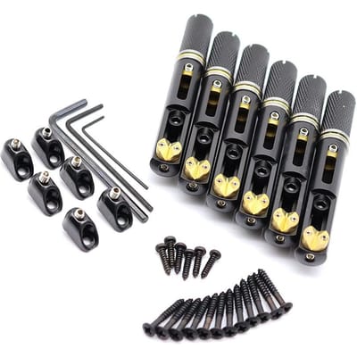 1 Ensemble 6 Cordes Pont de Guitare Simple Sans Tête Sillet de Pont Simple Pour Accessoires de Guitare Sans Tête