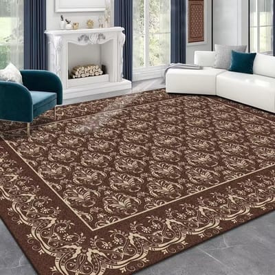 Woonkamer Tapijt Frans Retro Crème Stijl Lichte Luxe Superieur Slaapkamer Bed Deken Huis Garderobe Bank Tafel Mat 200*300cm
