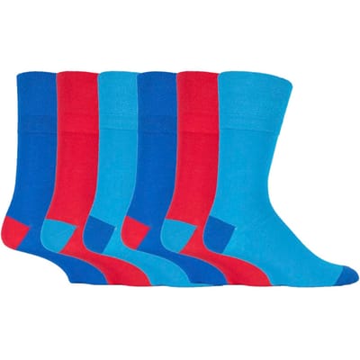 6 paar sokken zonder elastiek herensokken met zachte grip 39-45 Uk - MGG88