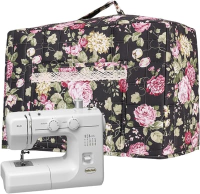 Naaimachinehoes Beschermhoes - Overlocktas Beschermtas - Naaimachine Opbergen - Versterkte Naden - 43x35x6 cm - Boho Bloemig
