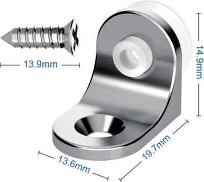 FSW-Products - Kastplankdragers - 4 Stuks - Plankdrager - Plankendrager - Dragers voor in kasten - RVS - Legplankdrager - Schapdrager - Plankdragers