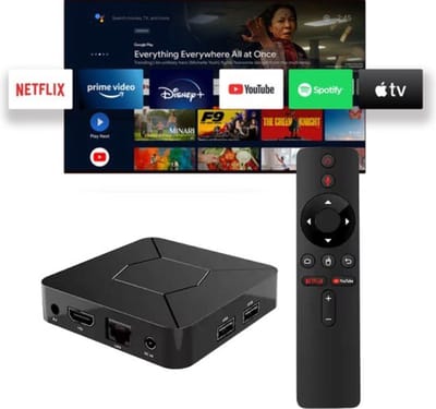 4K Ultra HD Android TV Media Player voor streaming (standalone)Android TV Box | Android Streaming Box | 4K Ultra HD | 1080 HD | Inclusief Wifi en Bluetooth | Inclusief Google Assistant, en Spraakbediening | TV Box | Streaming Box | Media Streamer |