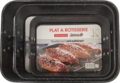 Ovenschalen met handvatten Rechthoek -Set van 3