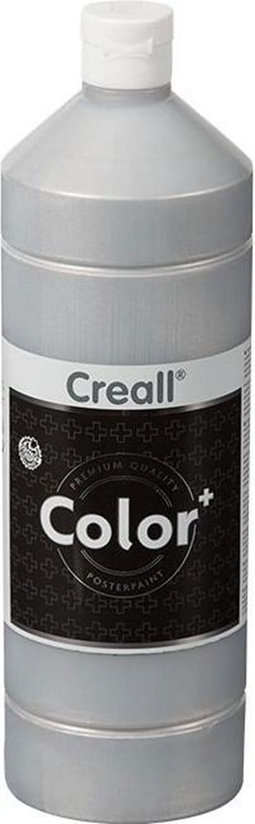 Creall Color plakkaatverf / schoolverf op waterbasis ZILVER 1 liter