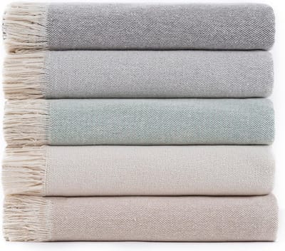 Goodivery ® Veelzijdige Woondeken in Zandbeige voor Bed en Bank, 125 x 180 cm