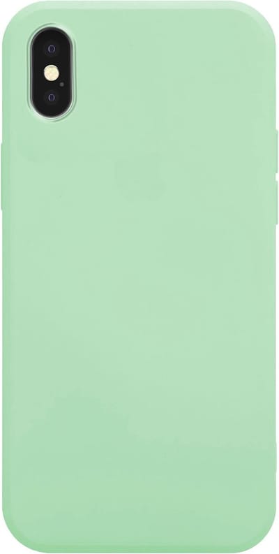 Coverzs Pastel siliconen hoesje geschikt voor Apple iPhone Xs Max - optimale bescherming - silicone case - backcover - lichtgroen