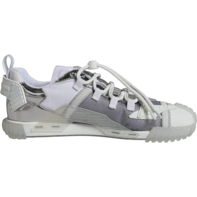 Dolce & Gabbana Witte Zilveren Lage NS1 Sneakers Schoenen